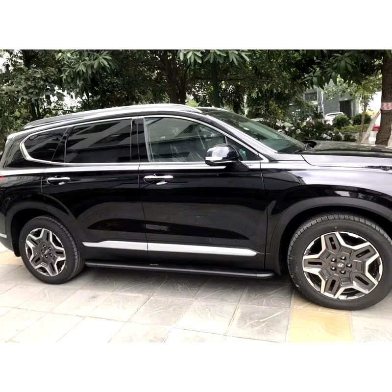 Bậc lên xuống, bệ bước chân ô tô cho Huyndai Santafe, thiết kế cho từng dòng xe vừa vặn, chắc chắn